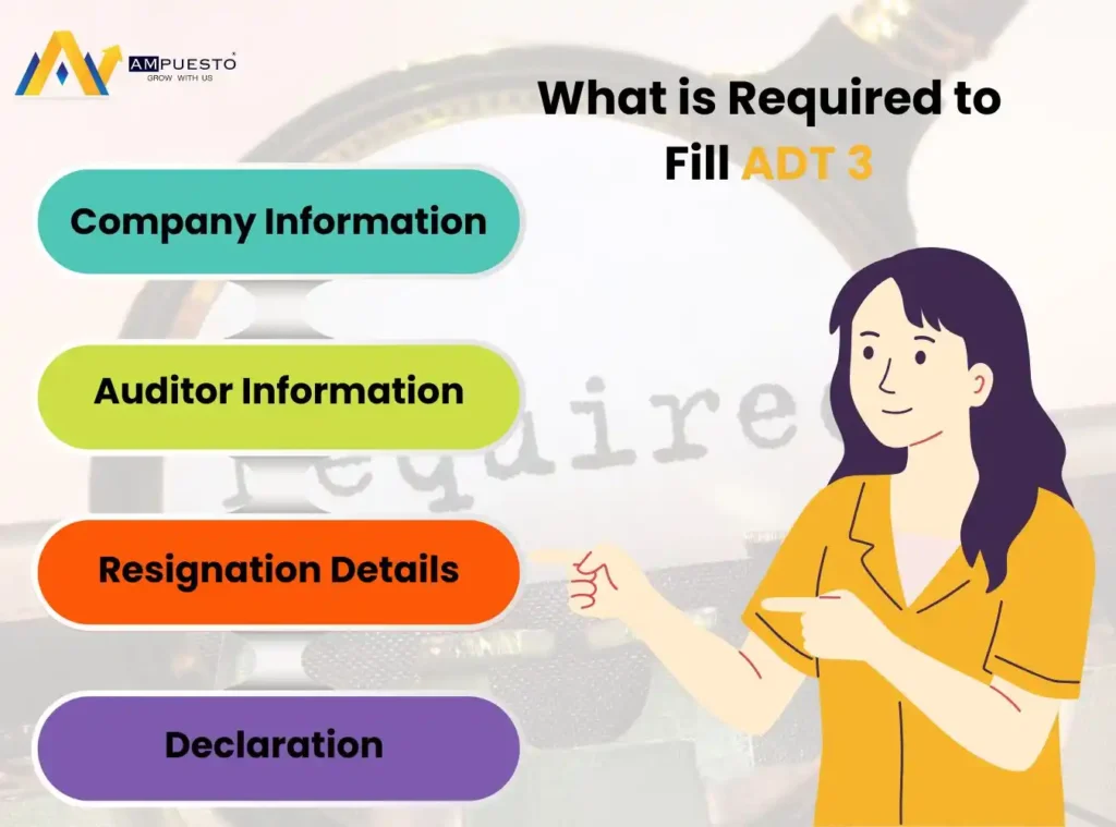 Information Required in Form ADT-3