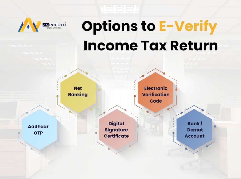 Modes to E-Verify Your ITR